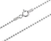 18 Inch Sterling Silver Ball Chain