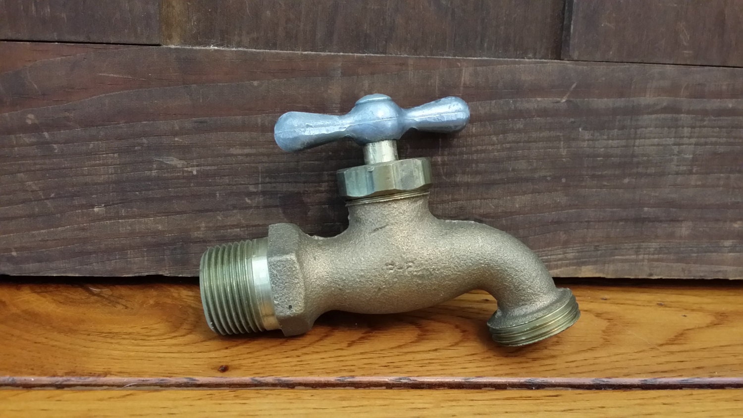 Vintage Brass Outdoor Faucet Spigot New Old Stock Made in USA
