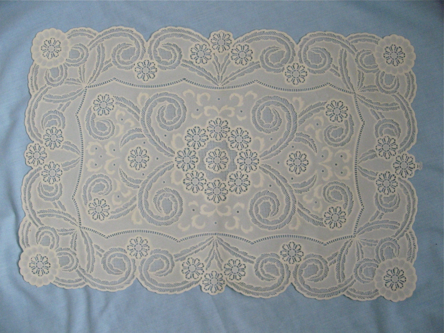 Vintage Plastic Lace Placemats