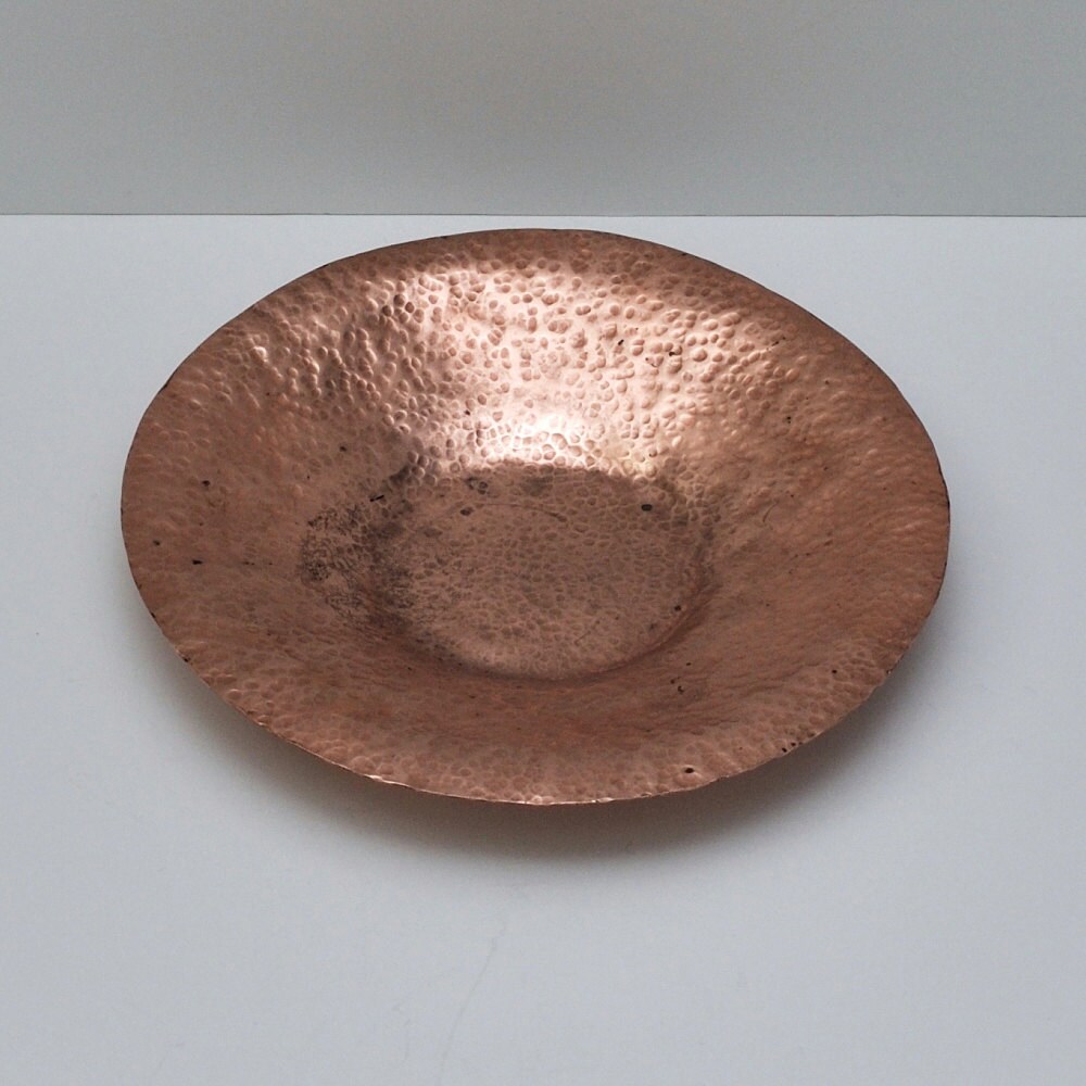 Arts and Crafts Hand Hammered Copper Bowl by Abundancy on Etsy