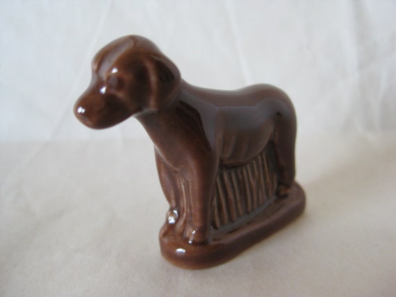 brown dog figurine