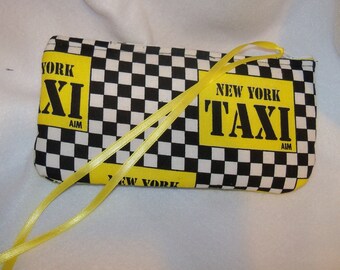 New York City Taxi Cab Cosmetic Zippered Pouch