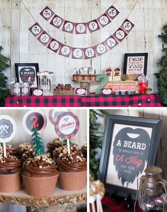 Lumberjack Birthday Party Collection - DIY