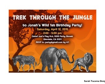 secret agent spy birthday party invitation customized
