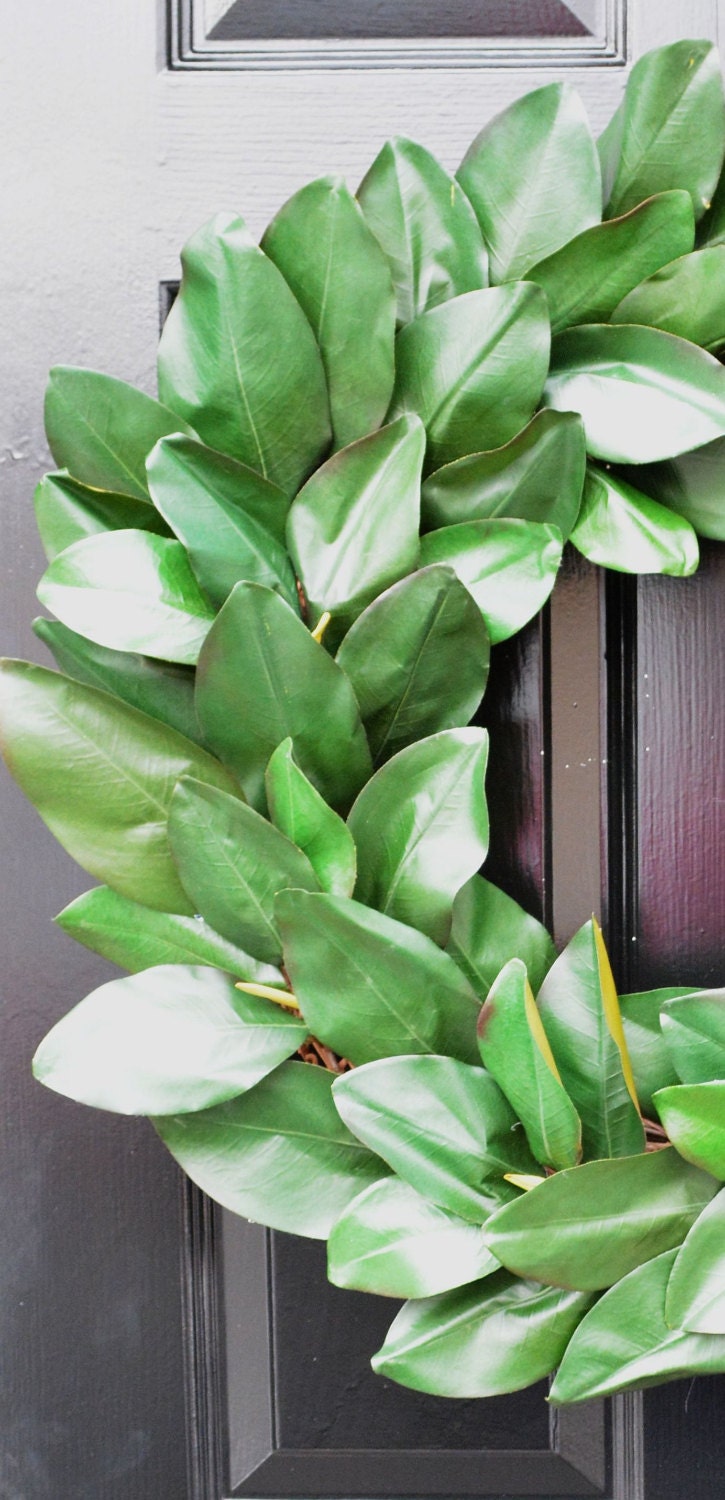 Magnolia Wreath Artificial Magnolia Wreath Magnolia Leaves