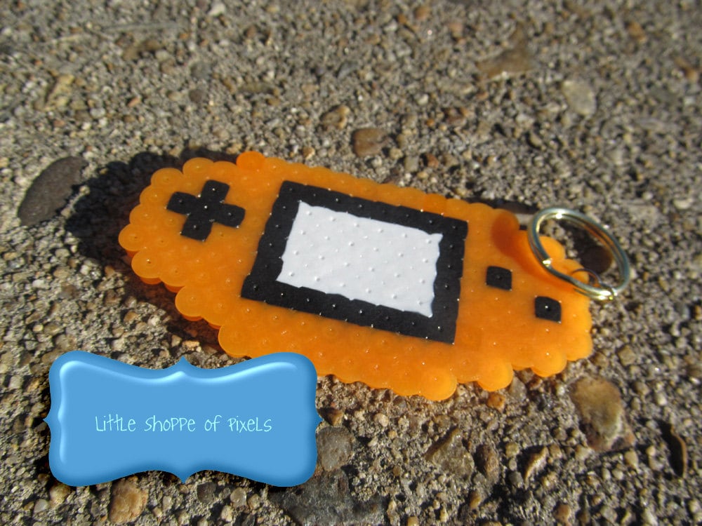 Gameboy Advance Console Keychain // video game keychain