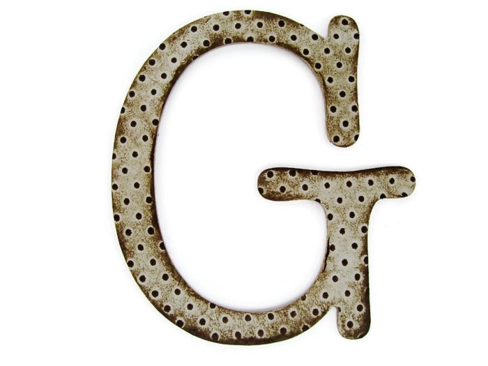 Letter G gift tag