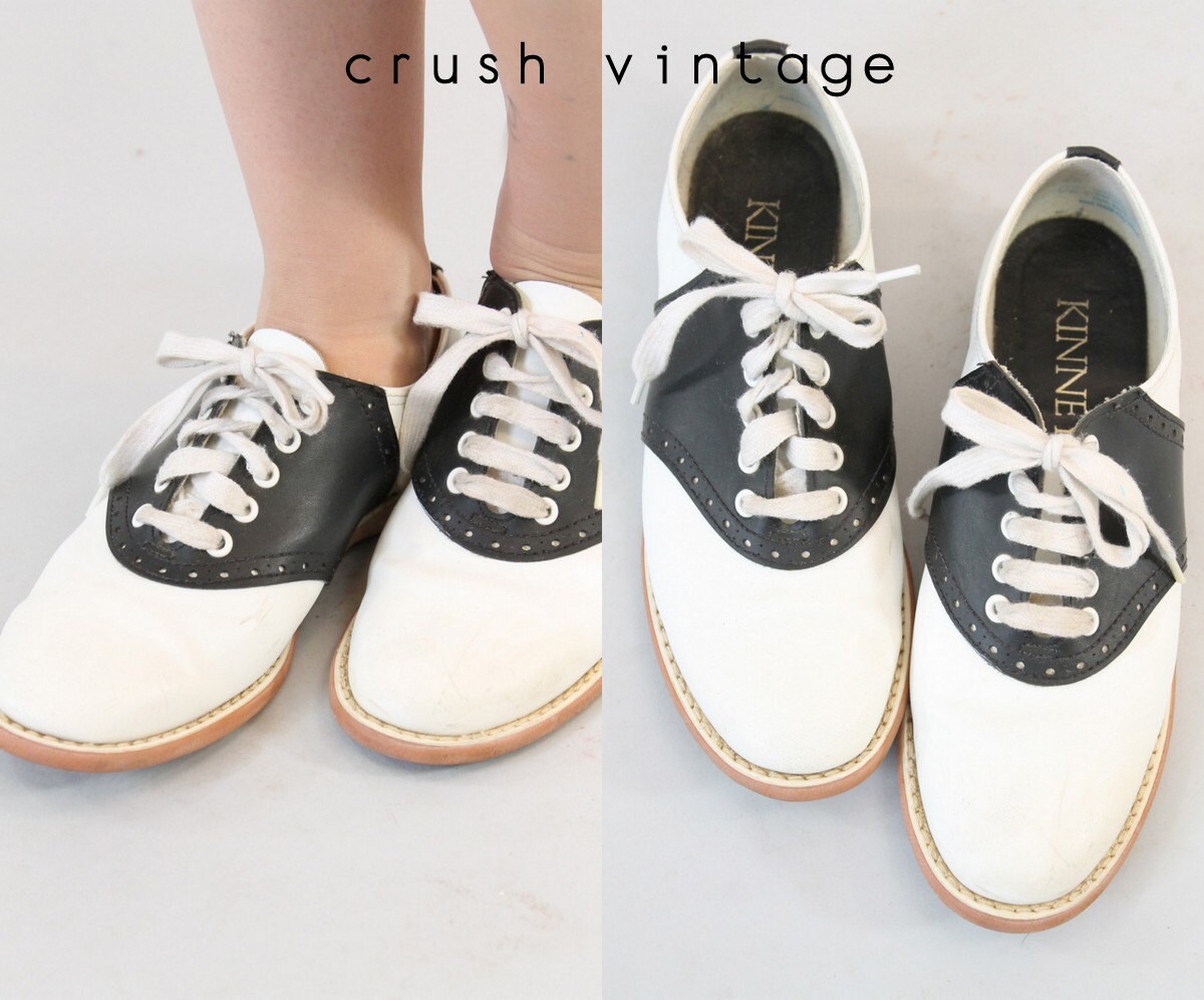 black and white track shoes from the 70's