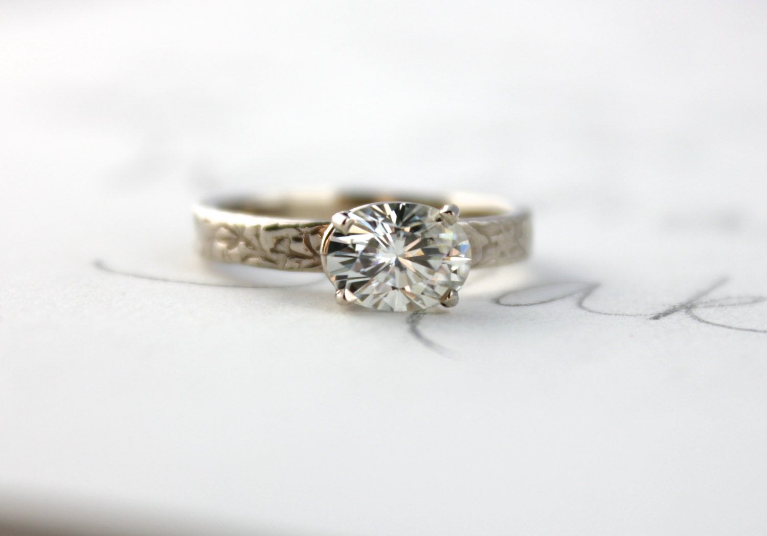  SALE  moissanite  engagement  ring  unique engagement  ring 