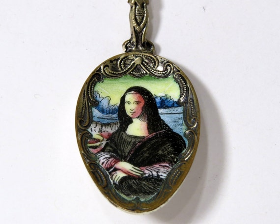 mark lisa question mona Colorful Decor Da Mona Spoon Vintage Home Ornate Lisa Vinci Artwork