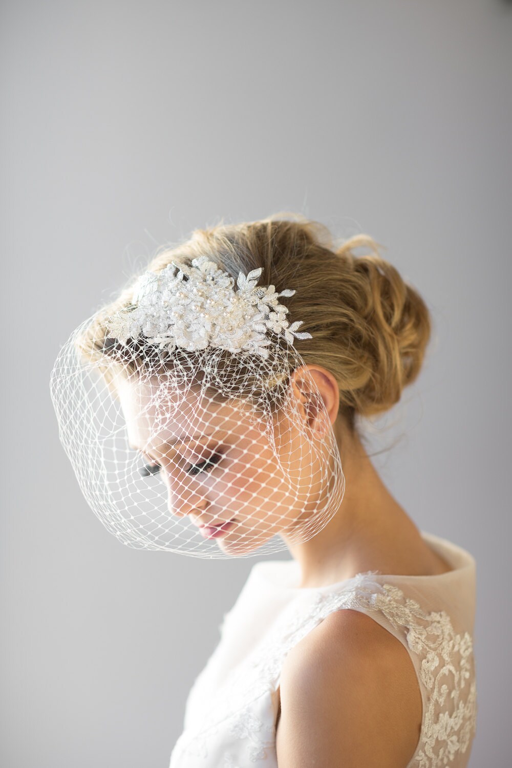 Birdcage Veil 9 Inch Birdcage Veil Wedding Veil Lace