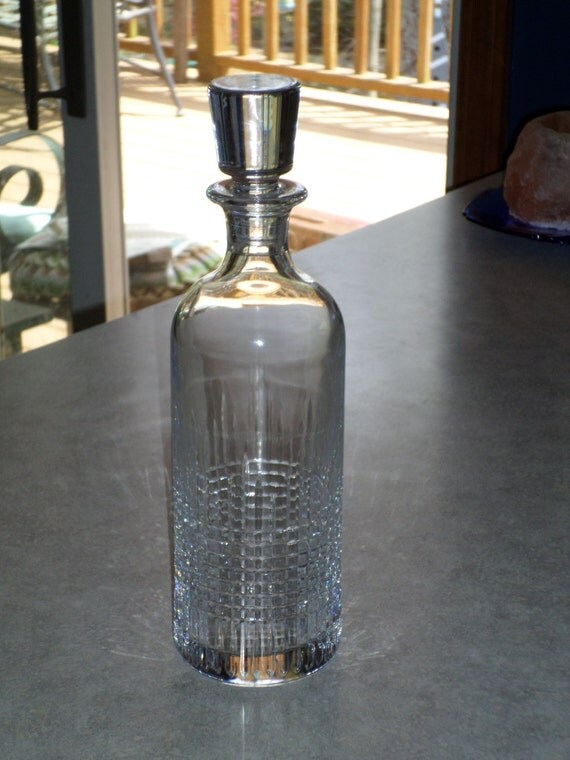 SALE Baccarat France crystal Nancy Spirit Decanter Bottle