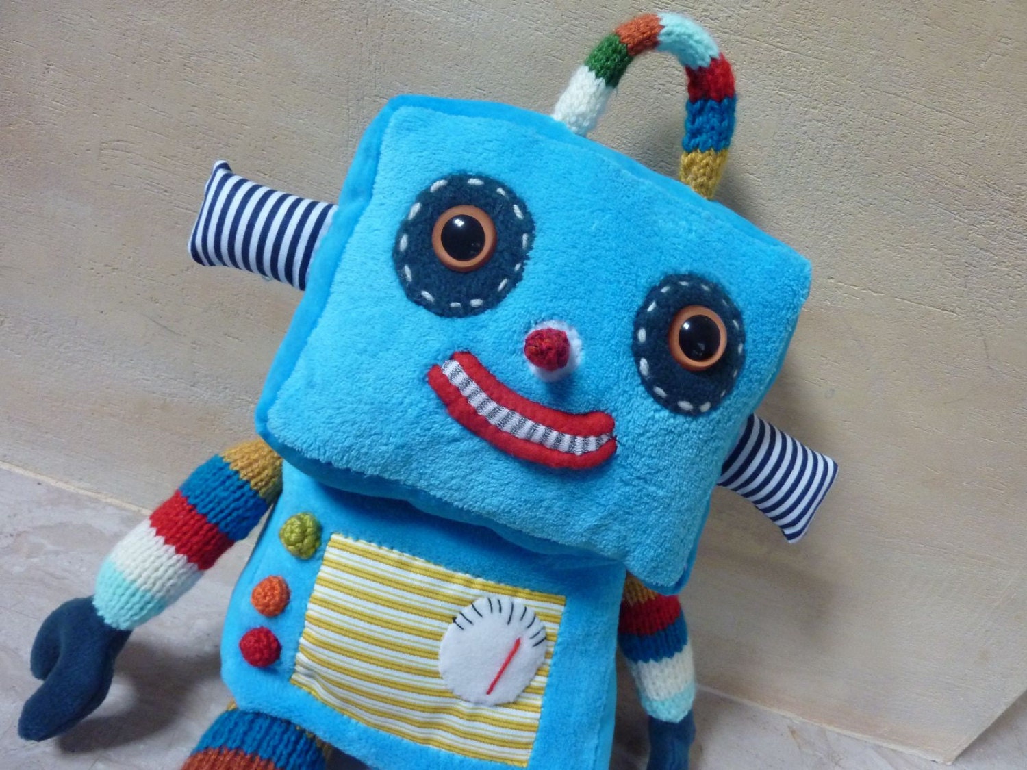 Robot big plush soft robot toy