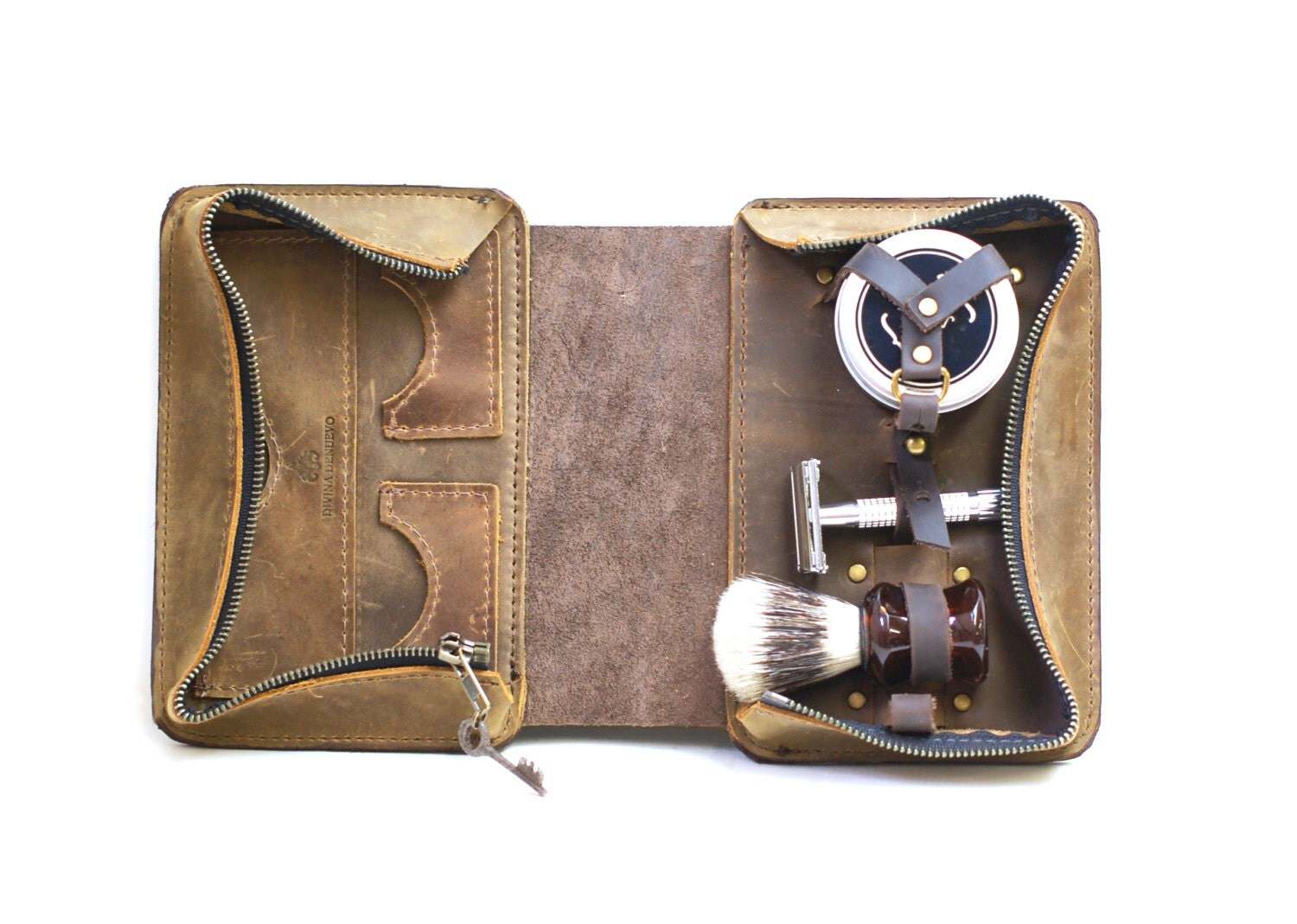 leather shaving kits