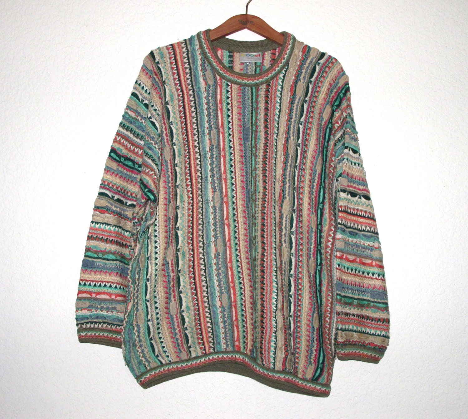 COOGI Australia Sweater Mens XL Cotton Long Sleeve Crew Neck