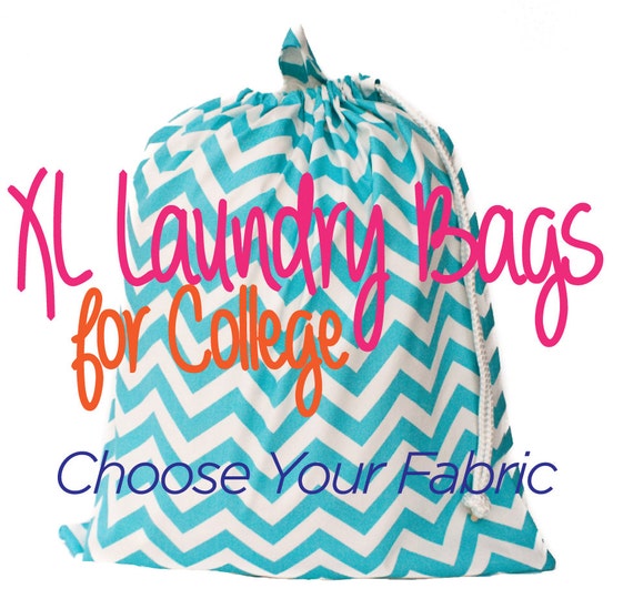 Extra Large Laundry Bag for Dorm and Travel by forsheedesigns