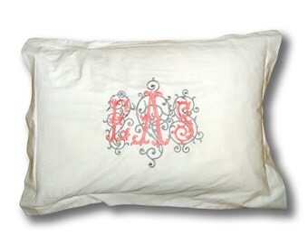 Monogrammed Pillow Sham
