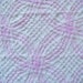 Lilac and White Plush Wedding Ring Vintage Cotton Chenille Fabric 24 x 16 Inches
