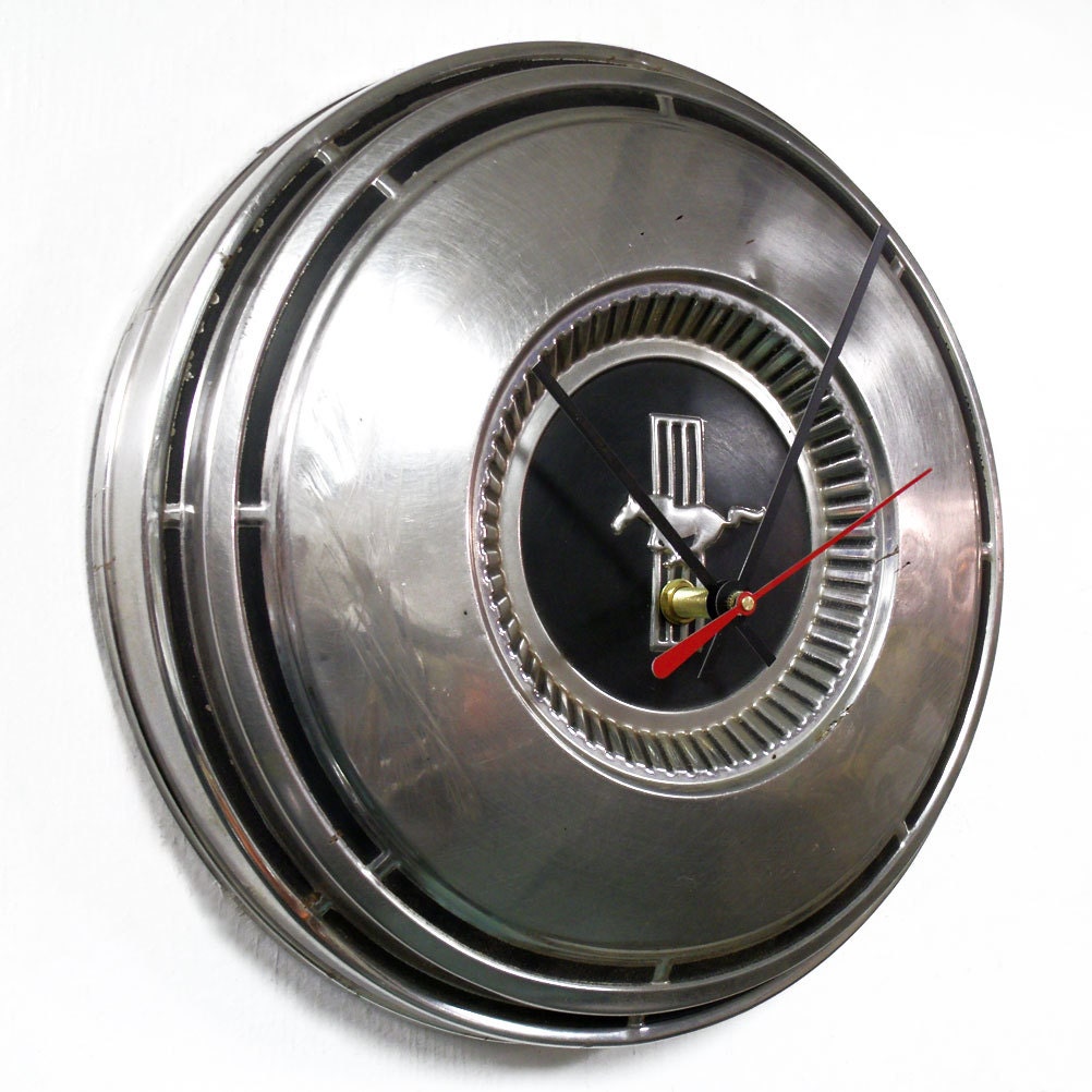 Mustang Wall Clock 1968 1970 Ford Mustang Hubcap Clock