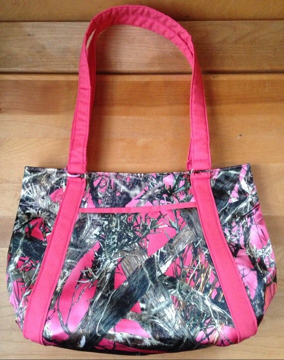 Pink Camo Purse Silky Camo Handbag Camouflage Bag Small