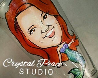 Custom Caricature Hand Painted Wine Glass by ...