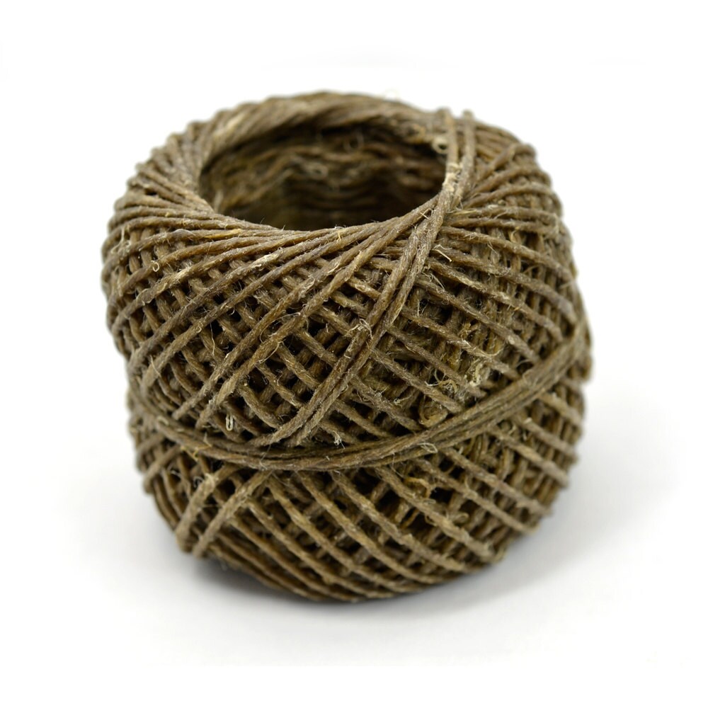 Beeswax Hemp Waxed Hemp Twine Hemp 200 Feet 48lb by HempBeadery