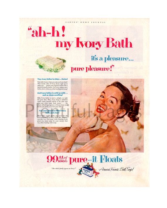 1953 Ivory Soap Vintage Ad 1950s Housewife 1950s 