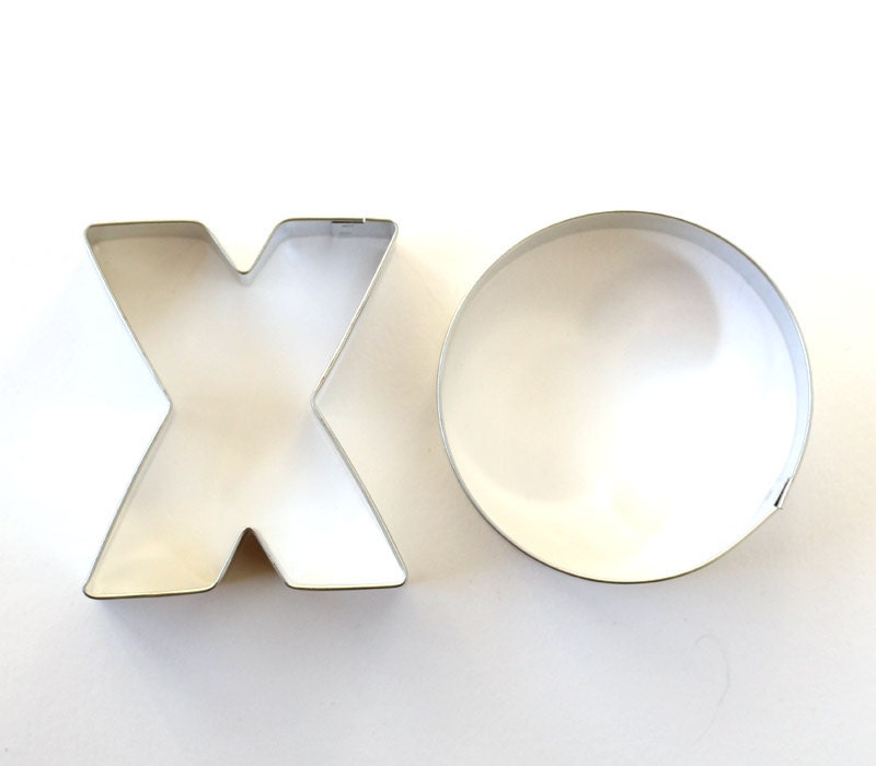 X and O Cookie Cutter Set Valentine's Day Cookie