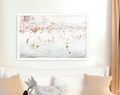 Large Beach Photography, Beach People Print, Coney Island Beach Photography, Large Scale Art, Big Prints, Beach Prints - CI Beach Peeps 2