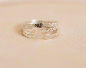 Sterling Silver Hammered Rings | Custom Handmade | Statement Ring | One of a Kind | Dainty Ring | Gifts for Mom | Boho Jewels|