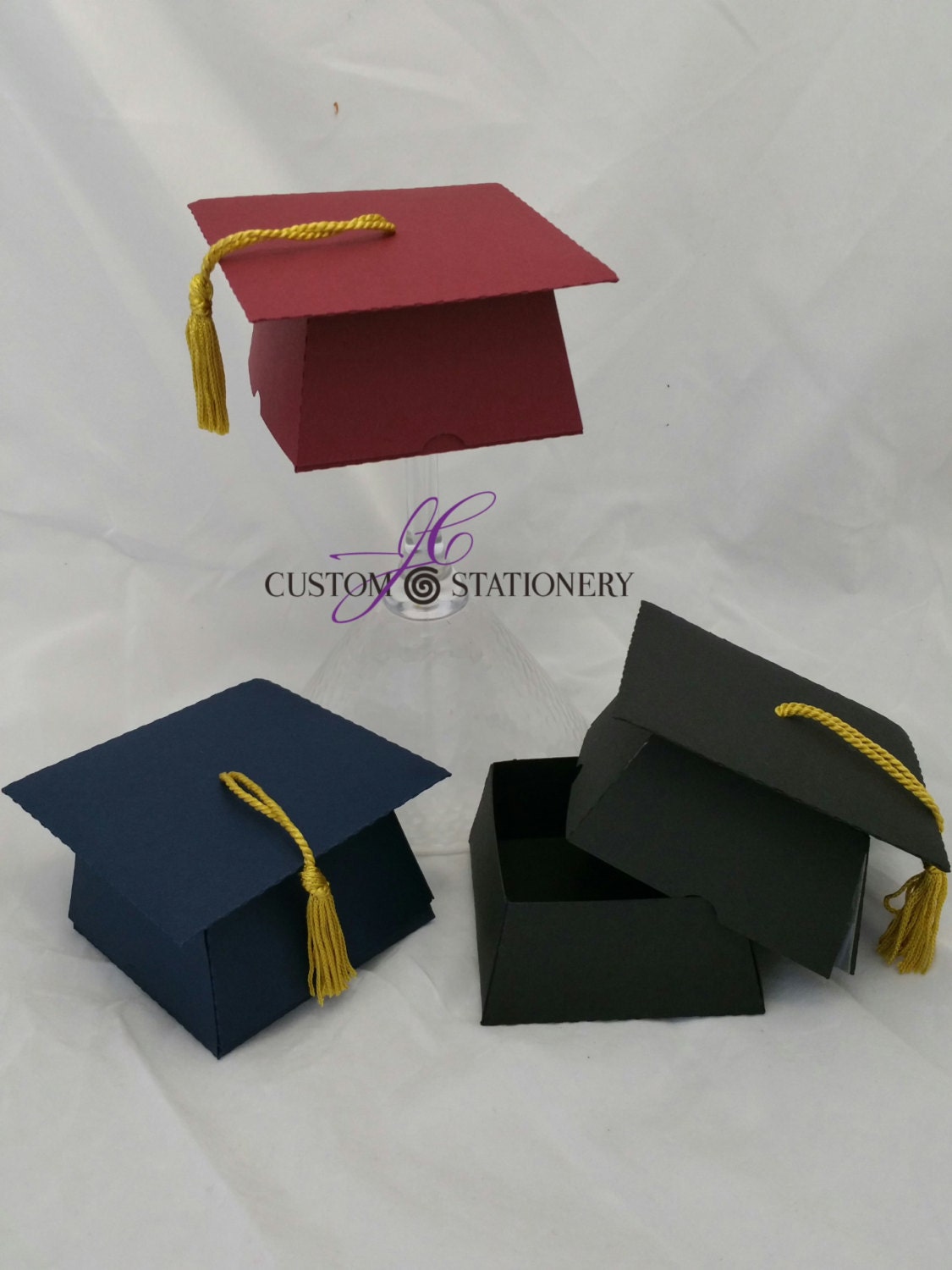 graduation cap favor box