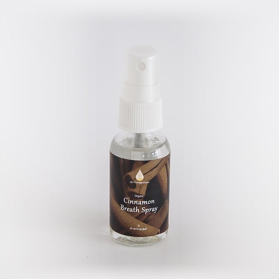 Organic Cinnamon Breath Spray by Quinntessentials on Etsy