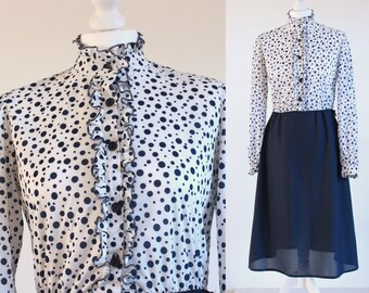 60s mod dress, 60s dress, mod dress, 1960s dress, 60s shift dress, 1960s mod dress, 60s mini dress, polka dot dress, vintage 60s dress