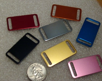 NEW Size -- Medium Size Laser Engraved Pet ID Tag -- Slider Style -- (Made in the USA)