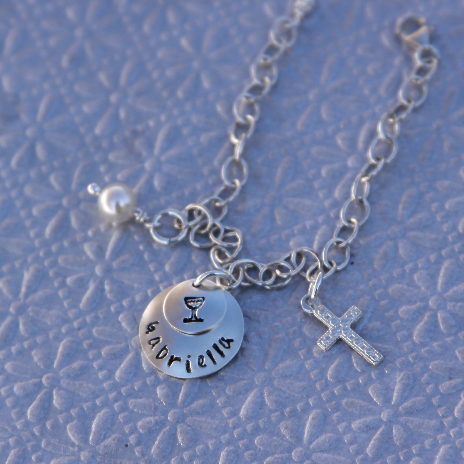 First Communion Bracelet Communion Jewelry with pearl or