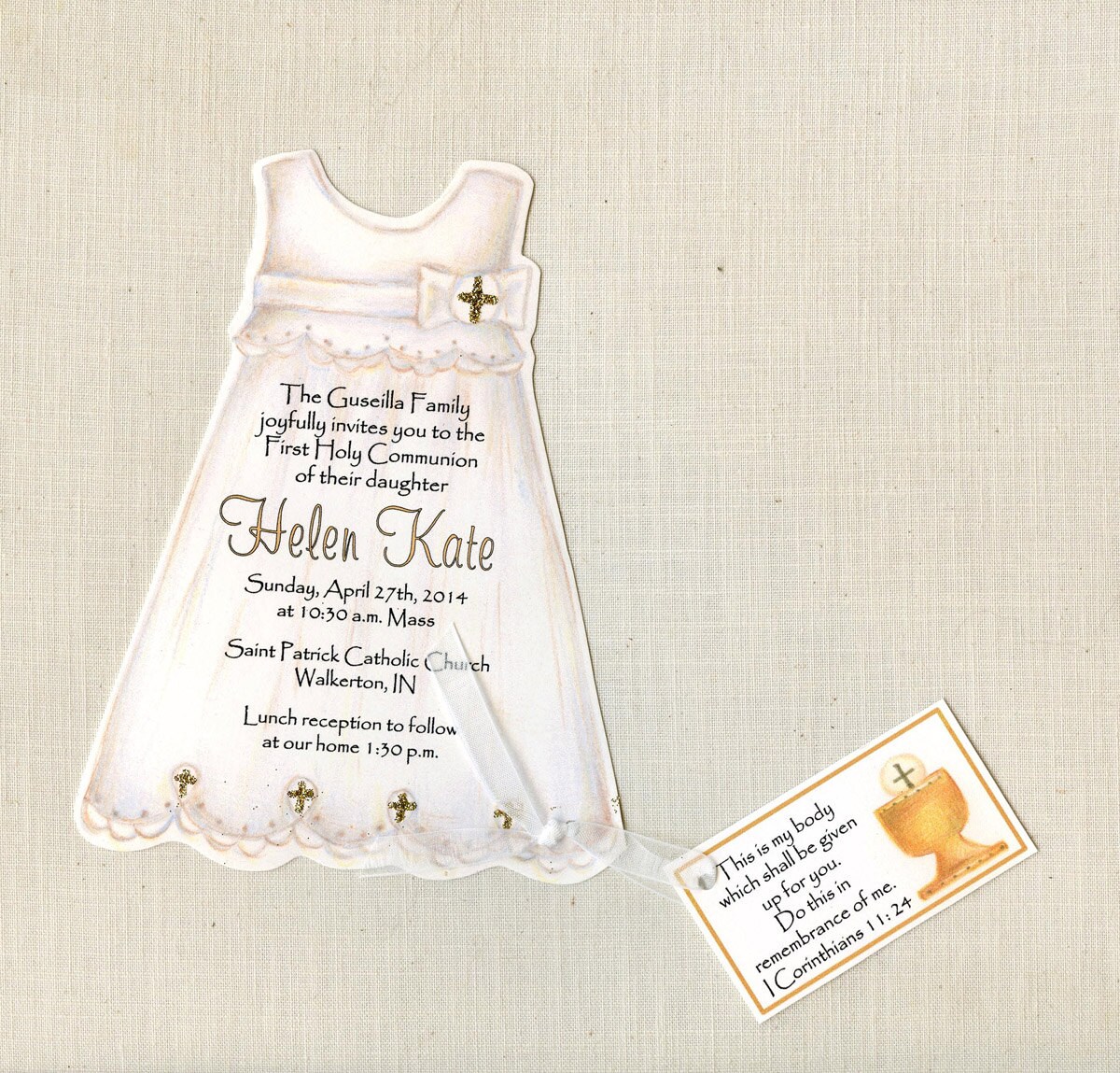 Personalized Baptism Invitation Free 4