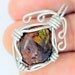 Fire Agate Pendant mounted on a sterling