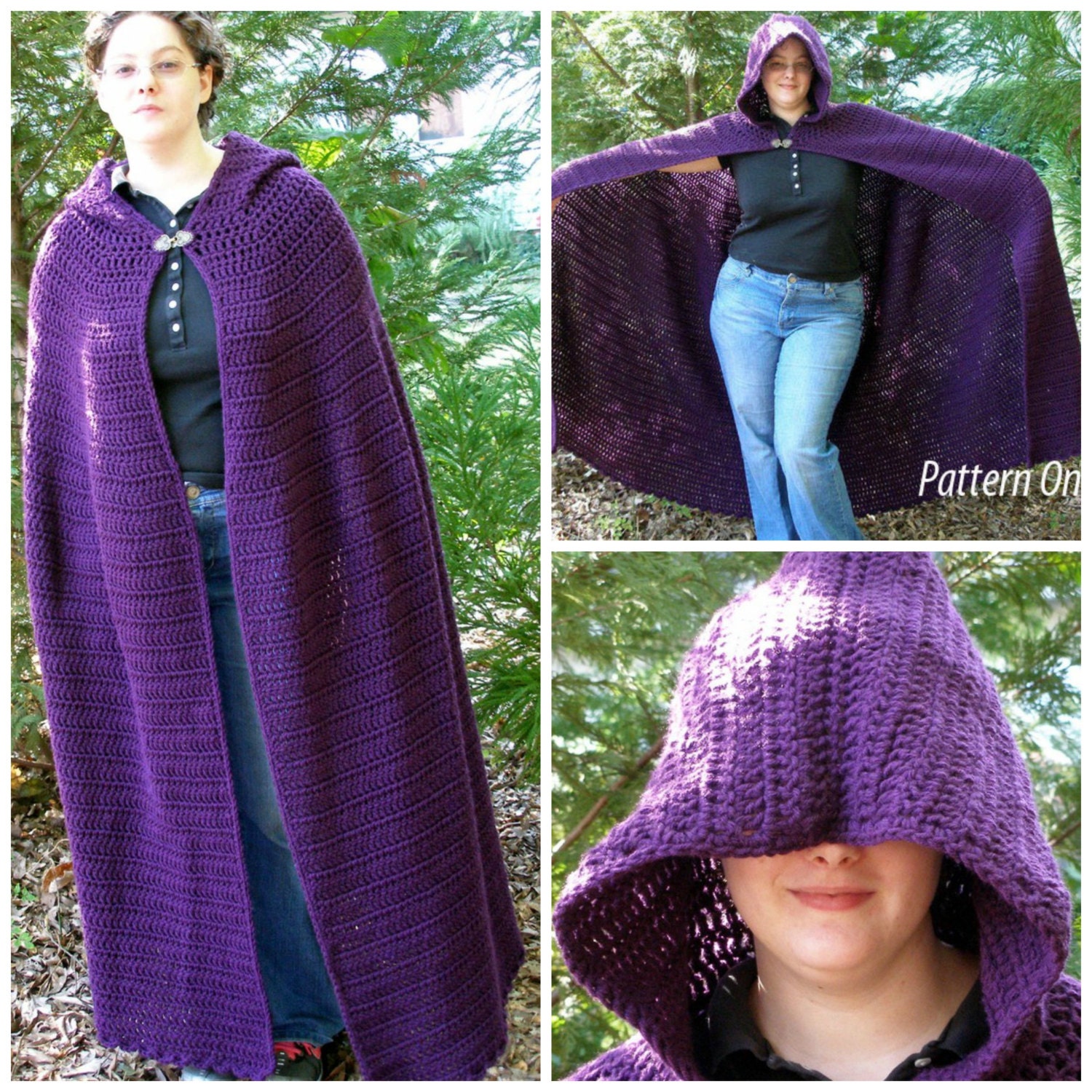 Crochet Fulllength Cloak Pattern PDF Pattern by 2CrochetHooks