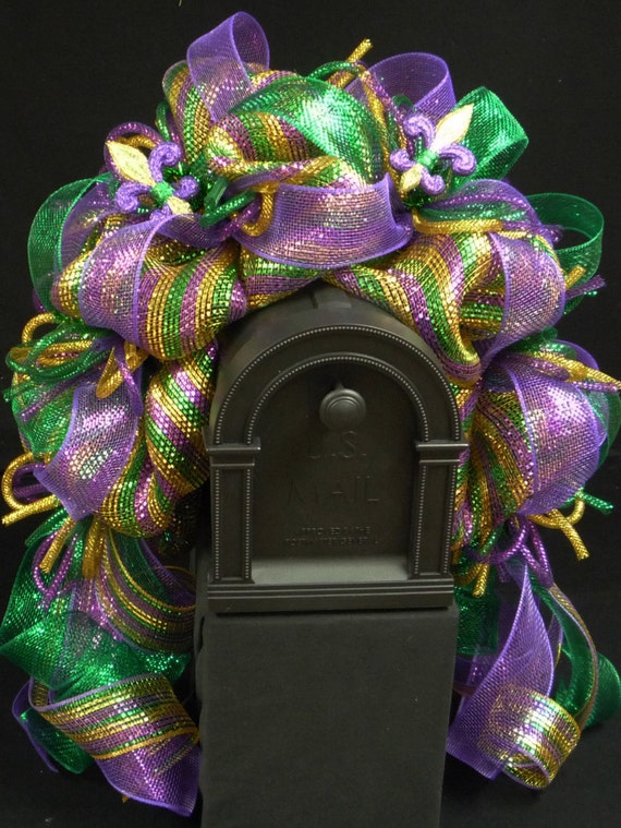 mardi gras mailbox decorations