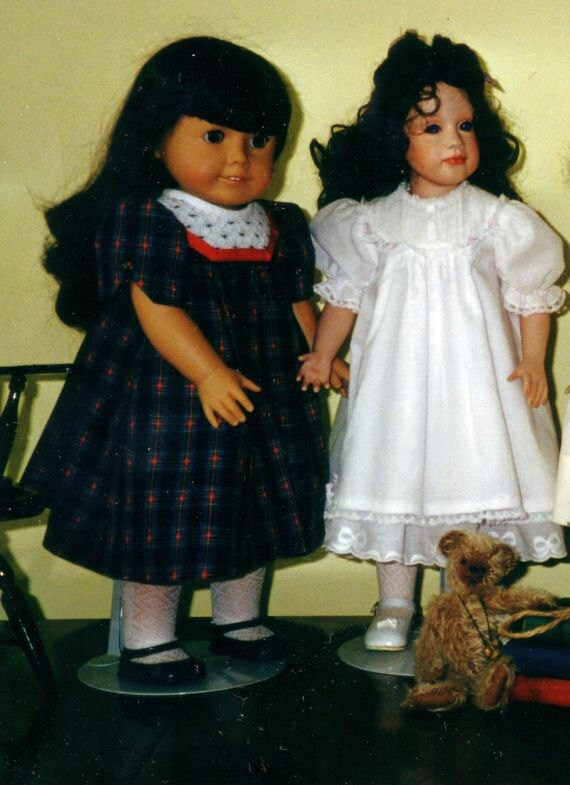 smocked pattern american for dress girl doll Clothes  Knott Belle   Dress Doll's Pattern  Doll Grace Smocked