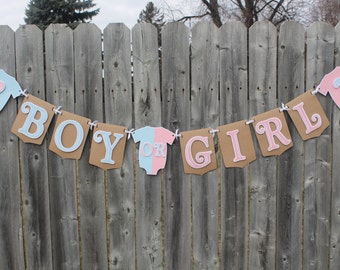 Gender reveal Banner