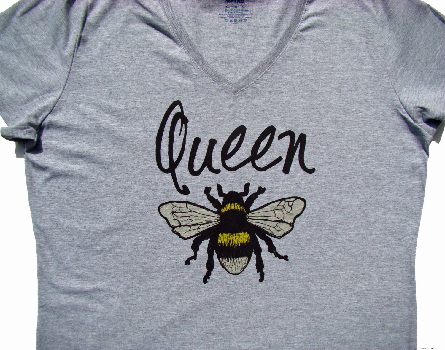 queen v neck t shirt