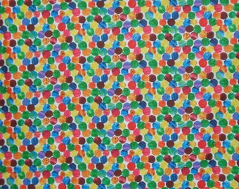 Very Hungry Caterpillar Allover Dot Print Pure Cotton Fabric--By the Yard