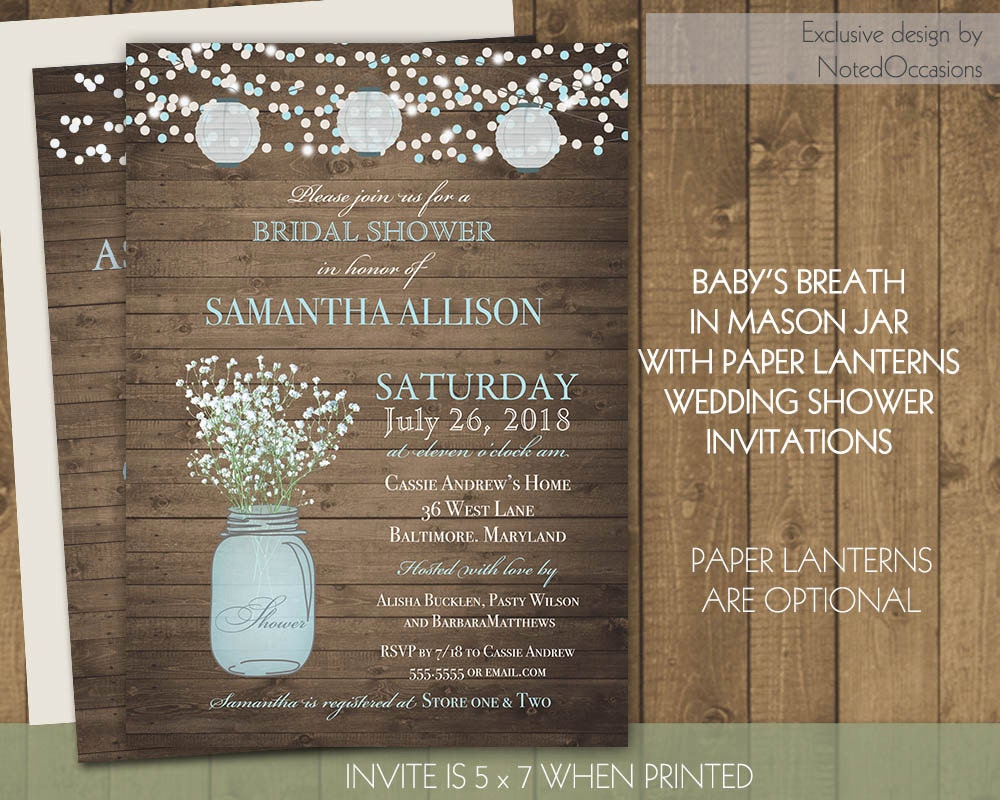 Bridal Shower Invitation Paper 8