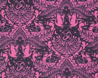 Tula Pink Fabric by the Yard Elizabeth Ship Shape in Sky Cotton Fabric Half Yard