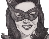 Katze - Original signiert Paul Nelson-Esch Zeichnung Art Illustration Batman ...
