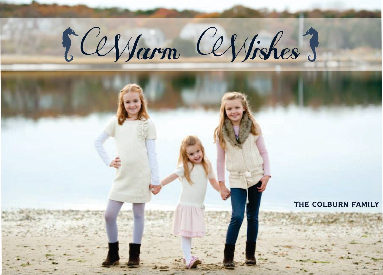 Seahorse holiday card