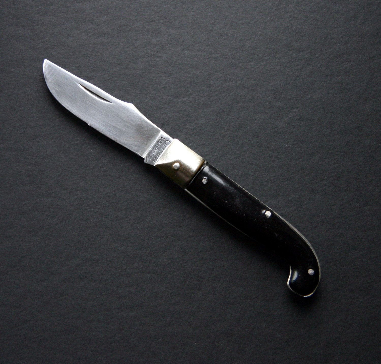 50s Italian Pocket Folding Knife Carbon Steel Scarperia Giglio