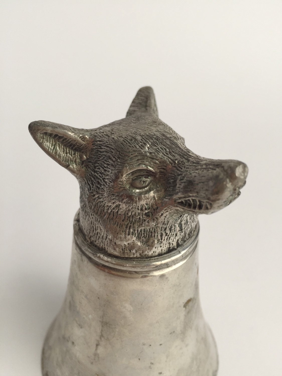 pewter fox figurine