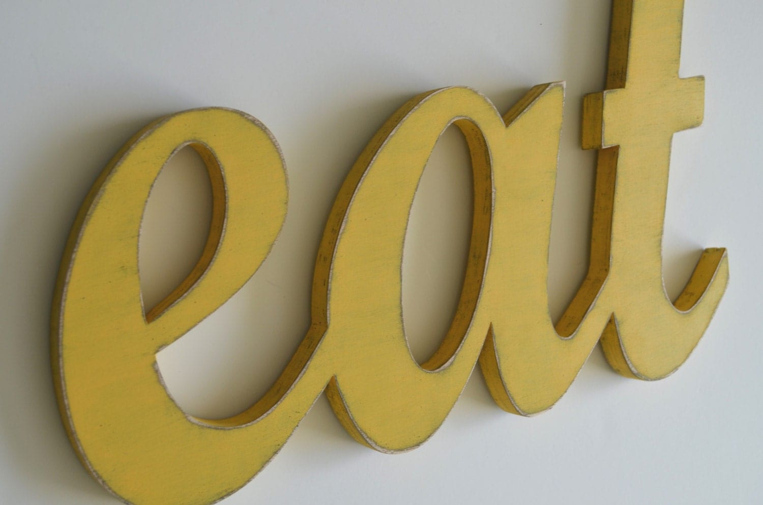 Eat Sign Kitchen Wall Words Wooden by ALittleMiscellany on Etsy